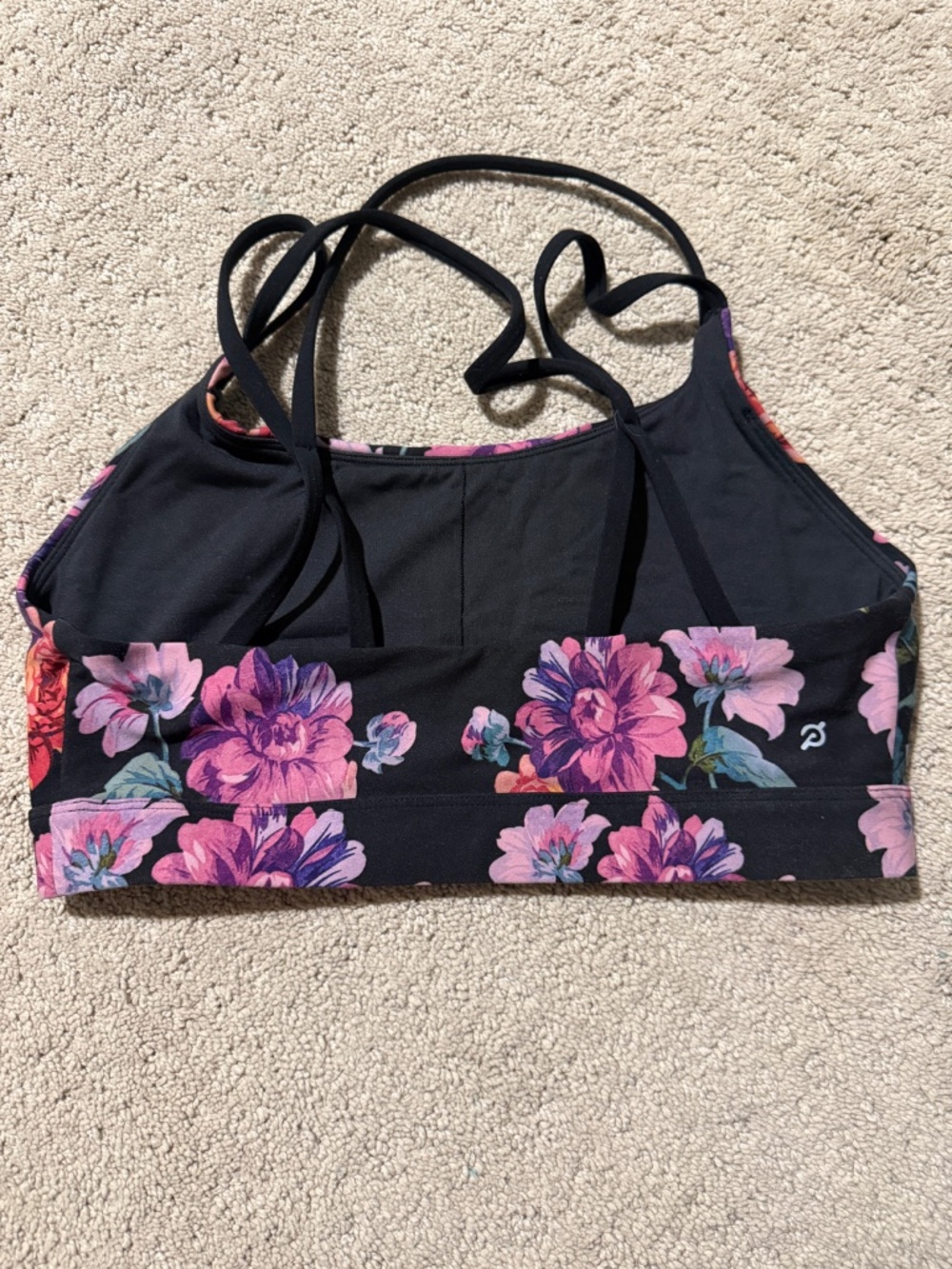 Peloton floral sports bra M - Picture 2 of 3